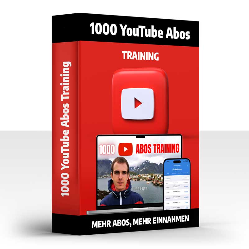 1000 Youtube Abos Training von Christopher Boenig Cover